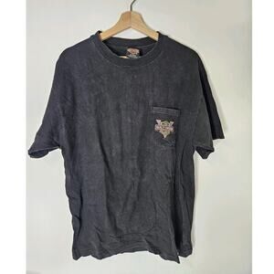 Vintage 1998 Harley Davison Brandt's Wabash Indiana Single Stich Lg Shirt